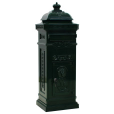 Cutie Poștală Stâlp, Aluminiu, Stil Vintage, Inoxidabil, Verde