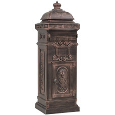 Cutie Poștală Stâlp, Aluminiu, Stil Vintage, Inoxidabil, Bronz
