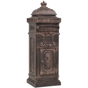 Cutie Poștală Stâlp, Aluminiu, Stil Vintage, Inoxidabil, Bronz