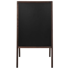 Tablă Neagră Cu Două Fețe, Lemn Cedru, Verticală, 60 X 80 Cm