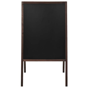 Tablă Neagră Cu Două Fețe, Lemn Cedru, Verticală, 60 X 80 Cm