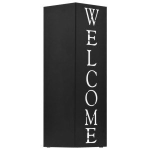 Suport De Umbrele Welcome, Oțel, Negru