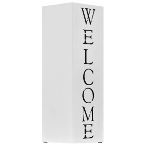 Suport Pentru Umbrelă Welcome, Oțel, Alb