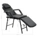 Scaun Tratament Facial, Înlocuitor Piele, 185X78X76 Cm, Negru