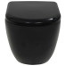 Vas De Toaletă Cu Montare Pe Perete, Ceramică, Negru