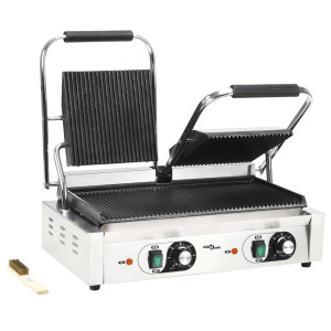 Grill Panini Dublu Cu Striații, 57X30,5X20 Cm, 3600 W