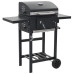 Grătar Barbecue Cu Cărbuni, Raft Inferior, Negru