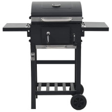 Grătar Barbecue Cu Cărbuni, Raft Inferior, Negru