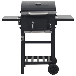 Grătar Barbecue Cu Cărbuni, Raft Inferior, Negru