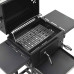 Grătar Barbecue Cu Cărbuni, Raft Inferior, Negru