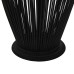 Suport Felinar Lumânări Suspendat, Negru, 95 Cm, Bambus