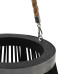 Suport Felinar Lumânări Suspendat, Negru, 95 Cm, Bambus