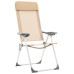 Scaune De Camping Pliante, 2 Buc., Crem, Aluminiu