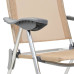 Scaune De Camping Pliante, 2 Buc., Crem, Aluminiu