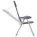 Scaun De Camping, 2 Buc, Gri, 58 X 69 X 111 Cm, Aluminiu