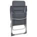 Scaun De Camping, 2 Buc, Gri, 58 X 69 X 111 Cm, Aluminiu