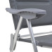 Scaun De Camping, 2 Buc, Gri, 58 X 69 X 111 Cm, Aluminiu