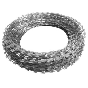 Sârmă Ghimpată Cu Cleme Concertina Nato, Oțel Galvanizat, 300 M