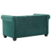 Canapea Chesterfield 2 Locuri, Catifea, 146X75X72 Cm, Verde