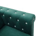Canapea Chesterfield 2 Locuri, Catifea, 146X75X72 Cm, Verde