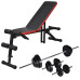 Bancă Reglabilă Pentru Abdomene Cu Set Haltere/Gantere 30,5 Kg