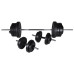 Bancă Antrenament Rastel Greutăți, Set Haltere/Gantere, 60,5Kg