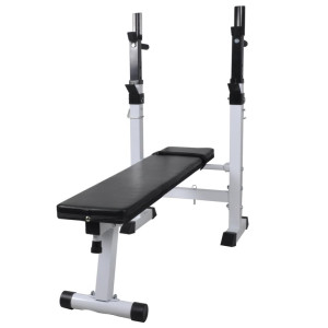 Bancă Fitness Cu Rastel Greutăți, Set Haltere/Gantere, 120 Kg