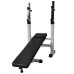 Bancă Fitness Cu Rastel Greutăți, Set Haltere/Gantere, 120 Kg