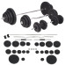 Bancă Fitness Cu Rastel Greutăți, Set Haltere/Gantere, 120 Kg