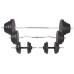 Bancă Fitness Cu Rastel Greutăți, Set Haltere/Gantere, 120 Kg