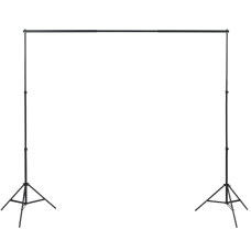 Set Studio Foto Cu 3 Fundaluri De Bumbac, Cadru Reglabil, 3X3 M