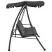 Balansoar De Exterior Cu Copertină Antracit 192X118X175 Cm Oțel