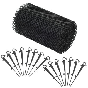 Plasă De Jgheab Cu Cleme, 4 Buc., 1,08 ㎡, Hdpe