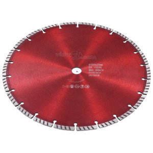 Disc Diamantat De Tăiere Cu Turbo, Oțel, 300 Mm