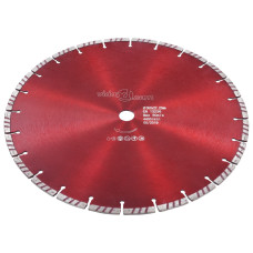 Disc Diamantat De Tăiere Cu Turbo, Oțel, 350 Mm