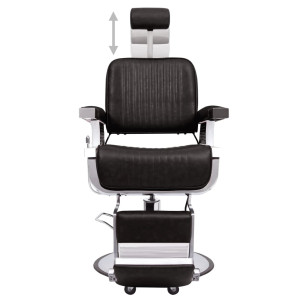 Scaun Frizer, Negru, 68 X 69 X 116 Cm, Piele Ecologică