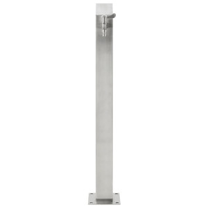 Coloană De Apă Pentru Grădină, 95 Cm, Oțel Inoxidabil, Pătrat