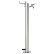 Coloană De Apă De Grădină, 95 Cm, Oțel Inoxidabil, Rotund