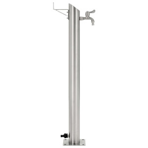 Coloană De Apă De Grădină, 95 Cm, Oțel Inoxidabil, Rotund