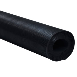 Covor Anti-Alunecare, 1,5X4 M, Cauciuc, Cu Striații Fine, 3 Mm