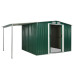 Șopron De Grădină Cu Uși Glisante, Verde, 386X205X178 Cm, Oțel