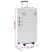 Troler De Cosmetice, Argintiu, Aluminiu
