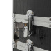Troler De Cosmetice, Model Cu Crocodil, Negru, Aluminiu