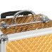 Troler De Cosmetice, Auriu, 35 X 29 X 45 Cm, Aluminiu