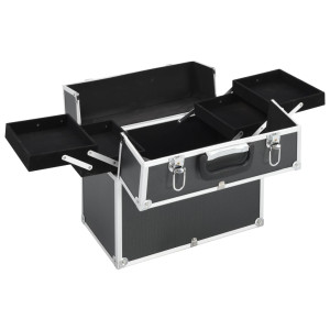 Geantă De Cosmetice, Negru, 38X23X34 Cm, Aluminiu