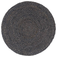 Naproane, 4 Buc., Gri Închis, 38 Cm, Iută, Rotund
