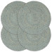 Naproane, 4 Buc., Verde Olive, 38 Cm, Iută, Simplu, Rotund