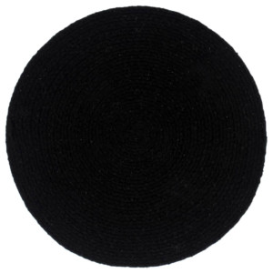 Naproane, 4 Buc., Negru, 38 Cm, Bumbac, Rotund