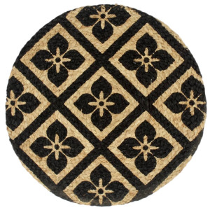 Naproane, 4 Buc., Negru, 38 Cm, Iută, Rotund