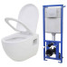 Toaletă Suspendată Cu Rezervor Wc Ascuns, Alb, Ceramică